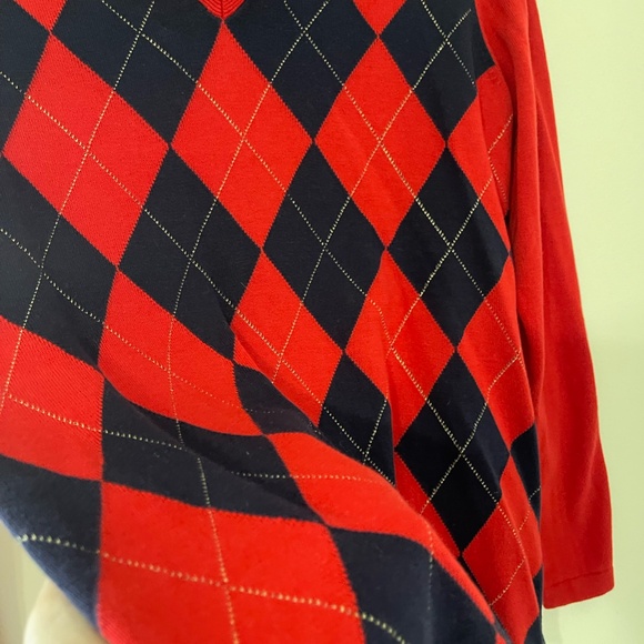 Tommy Hilfiger Blue and Navy Argyle Patterned Sweater - Picture 3 of 5